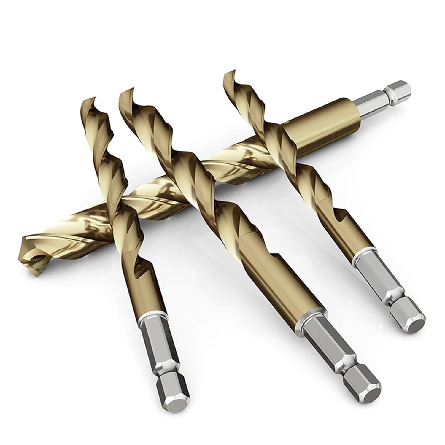 Hexagonal Handle Twist Drill Bit Special Stainless Steel Metal Iron Straight Handle High-Speed Steel Hole Opener 1Pcs(2.0mm 5pcs)