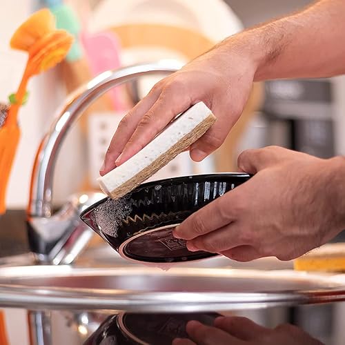 Miniatura 4 de June Lily Esponja natural para platos de cocina, vegana, a base de plantas, para lavar platos, limpieza del hogar, cada paquete contiene 2 esponjas