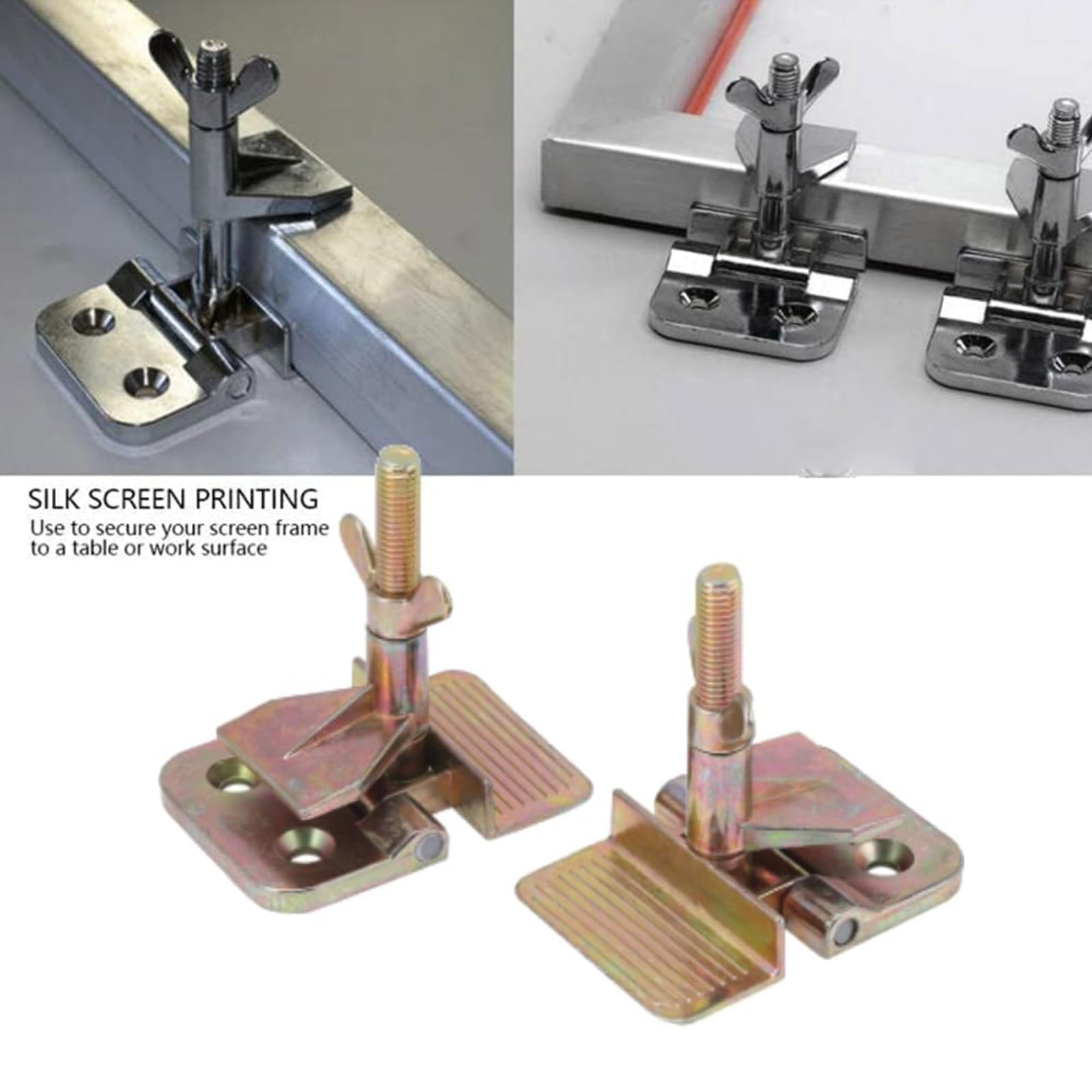 Samfox Screen Frame Butterfly Hinge Clamps Serigrafia Serigrafica Accessori Fai da Te Hobby Tool 2pcs