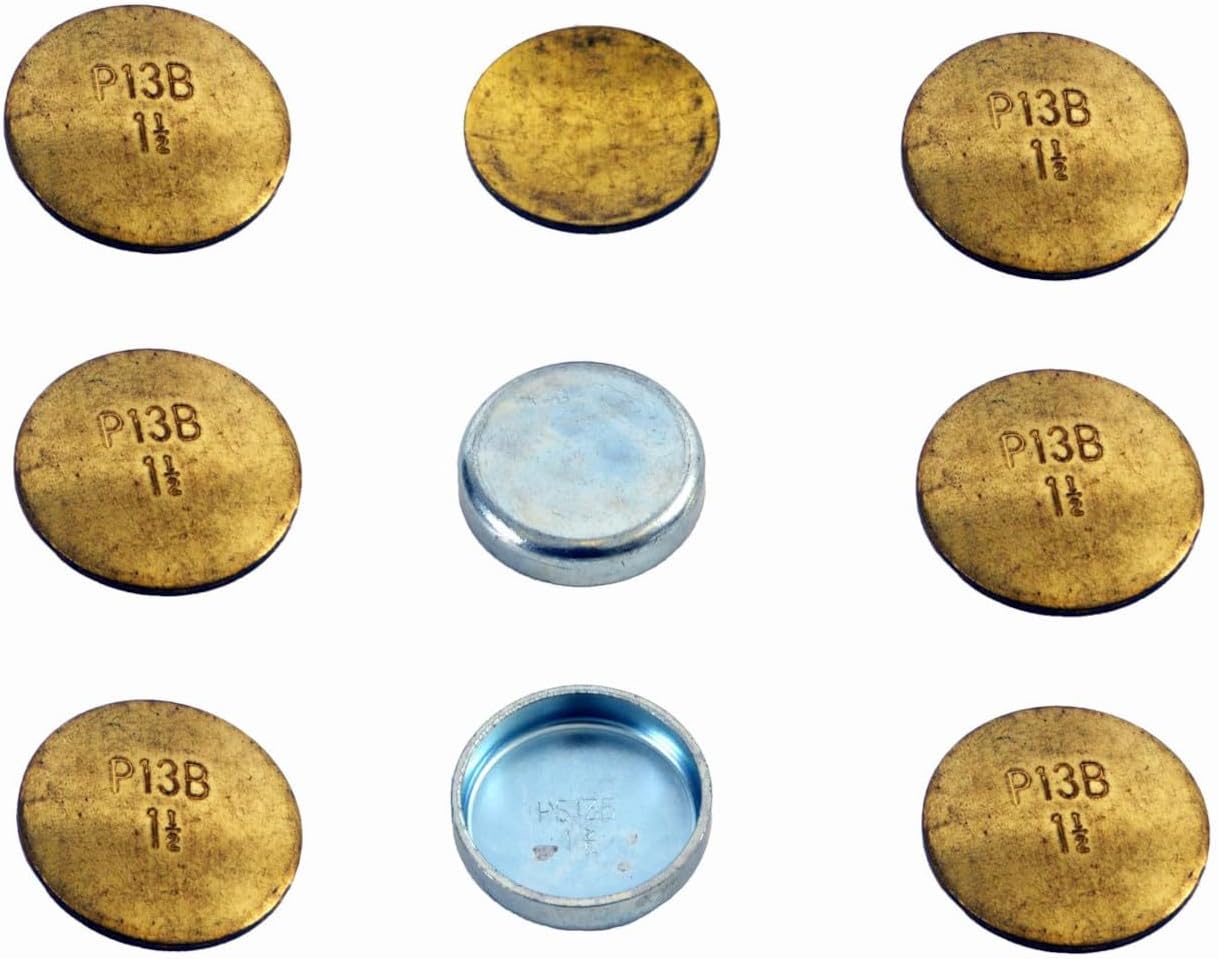 LowPricedAutoParts Brass Freeze Plug Kit (Expansion/Core Plugs) - Fits Ford 7.3L IDI Diesel V8 Engines 1988-1994