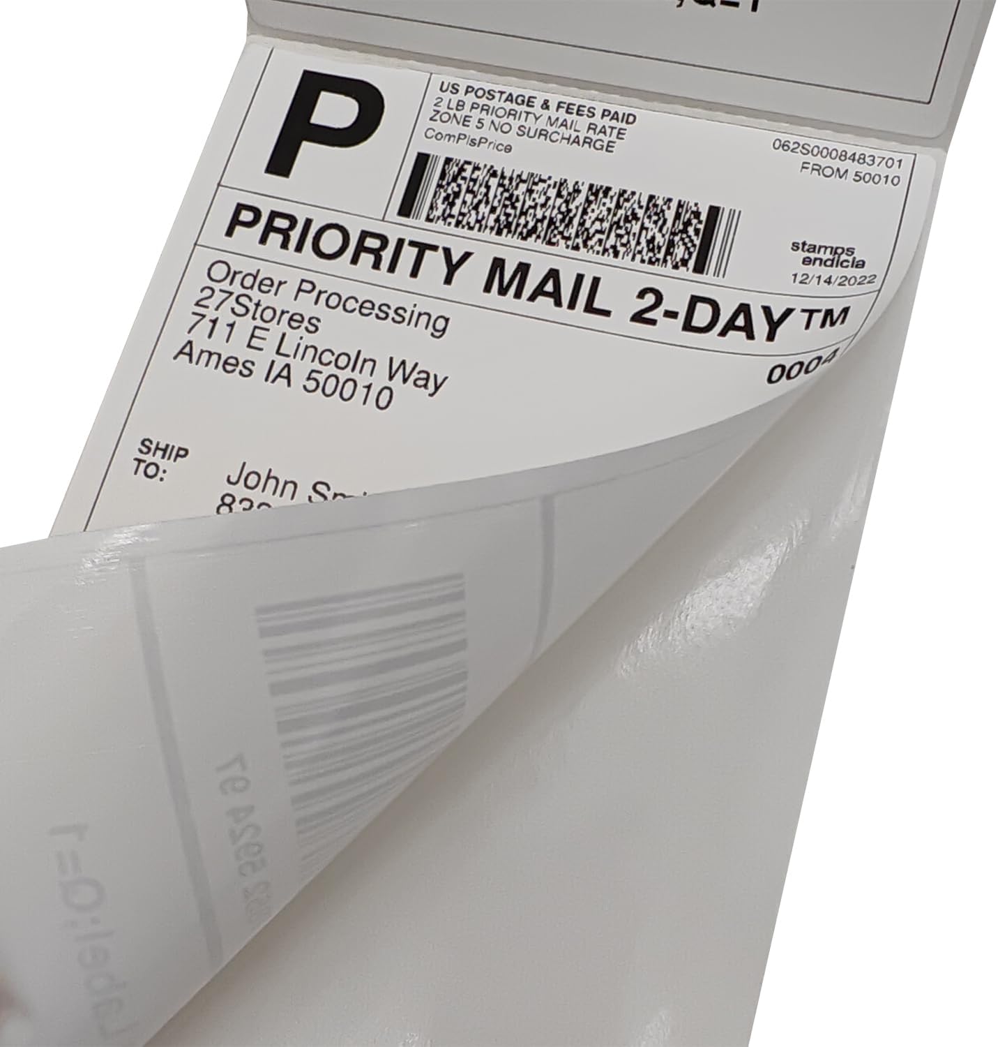 4x6 (100x150mm) Fanfold Direct Thermal Shipping Labels, 8 Stacks / 4000 Labels – Perforated, Compatible with Zebra, Rollo, UPS, FedEx