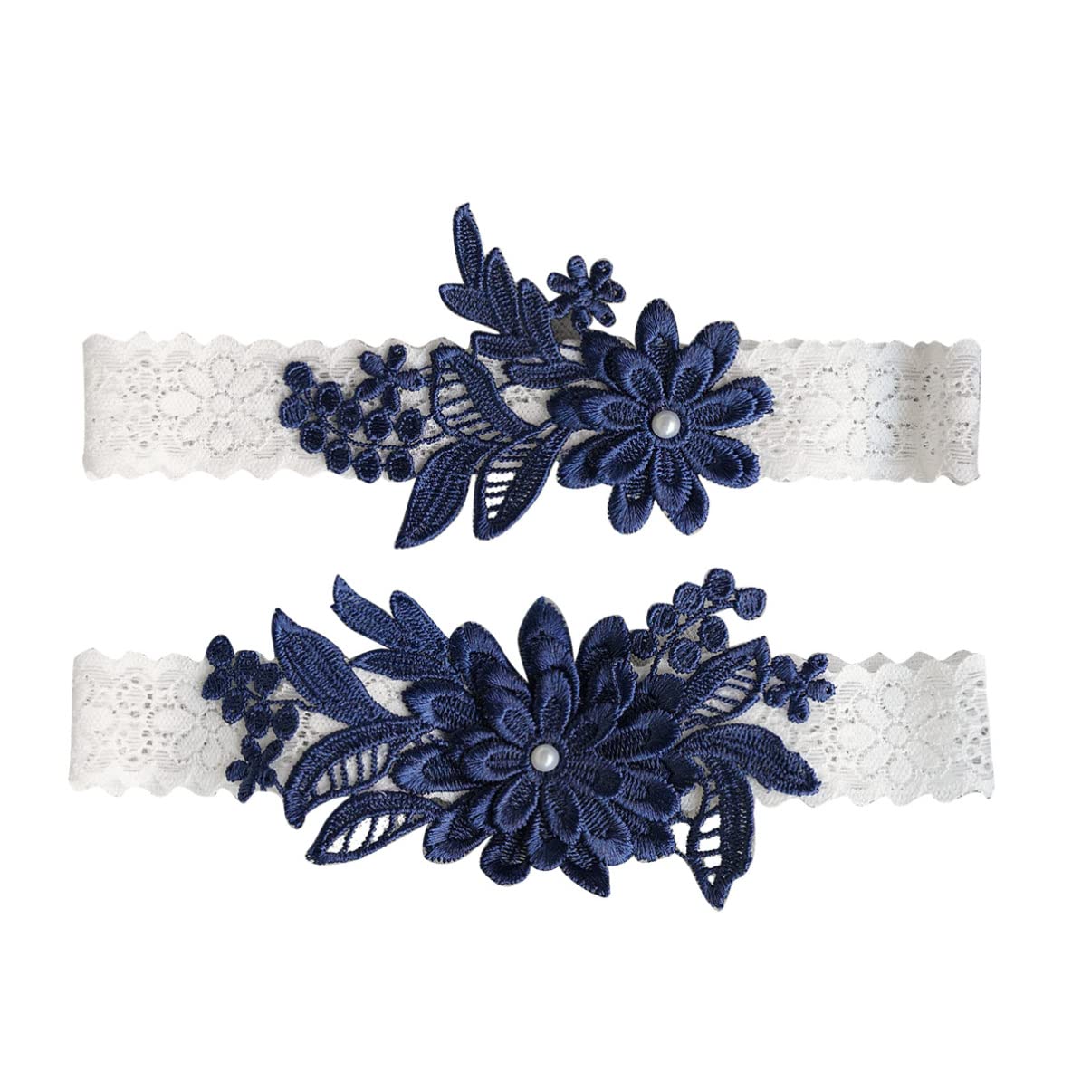 Cintura 1 Paio Giarrettiera da Sposa Set Giarrettiere in Pizzo Elasticizzato Cintura Fascia per Gamba Floreale Accessorio per Piede da Sposa Accessorio per Ornamenti di Nozze Festa di Fidanzamento
