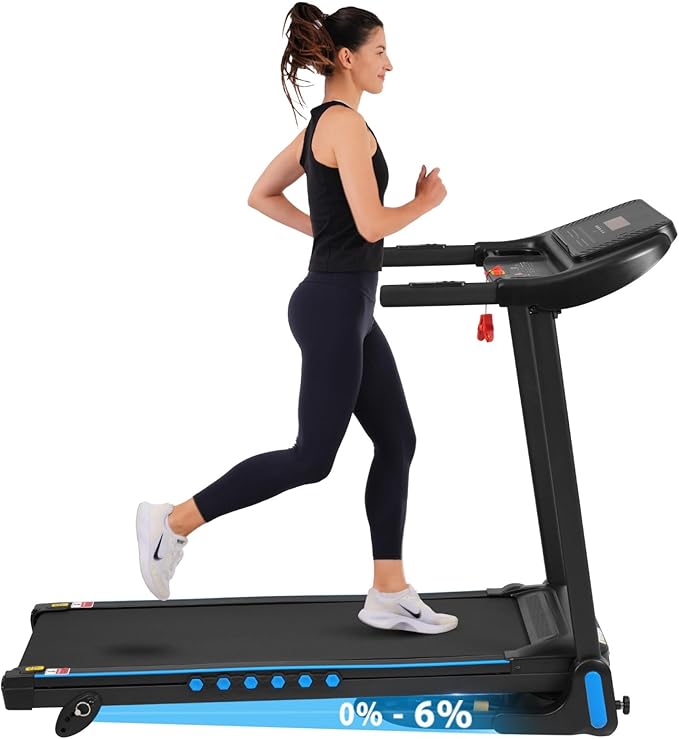 Caminadora Inclinable Plegable 3.0 HP, Capacidad 350 lb, Correa Ancha miniatura 2