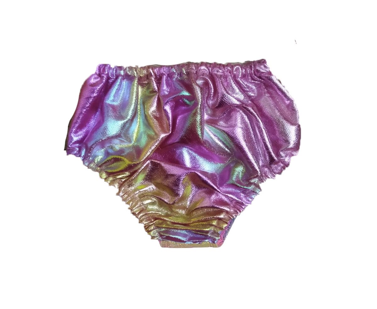 HIBA CREATIONS New Born Baby Girl Swimming Costume Rainbow Color Bikini with Panty - Image 4 thumbnail