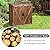 S AFSTAR Wooden Storage Shed, Compact Fir Wood Cabinet with Swing Doors and Elevated Feet, Easy Assembly…