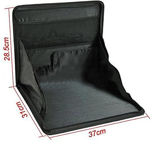 Miniatura 4 de Soporte plegable para computadora portátil para coche, bandeja de montaje para asiento trasero, organizador de mesa de trabajo de alimentos para