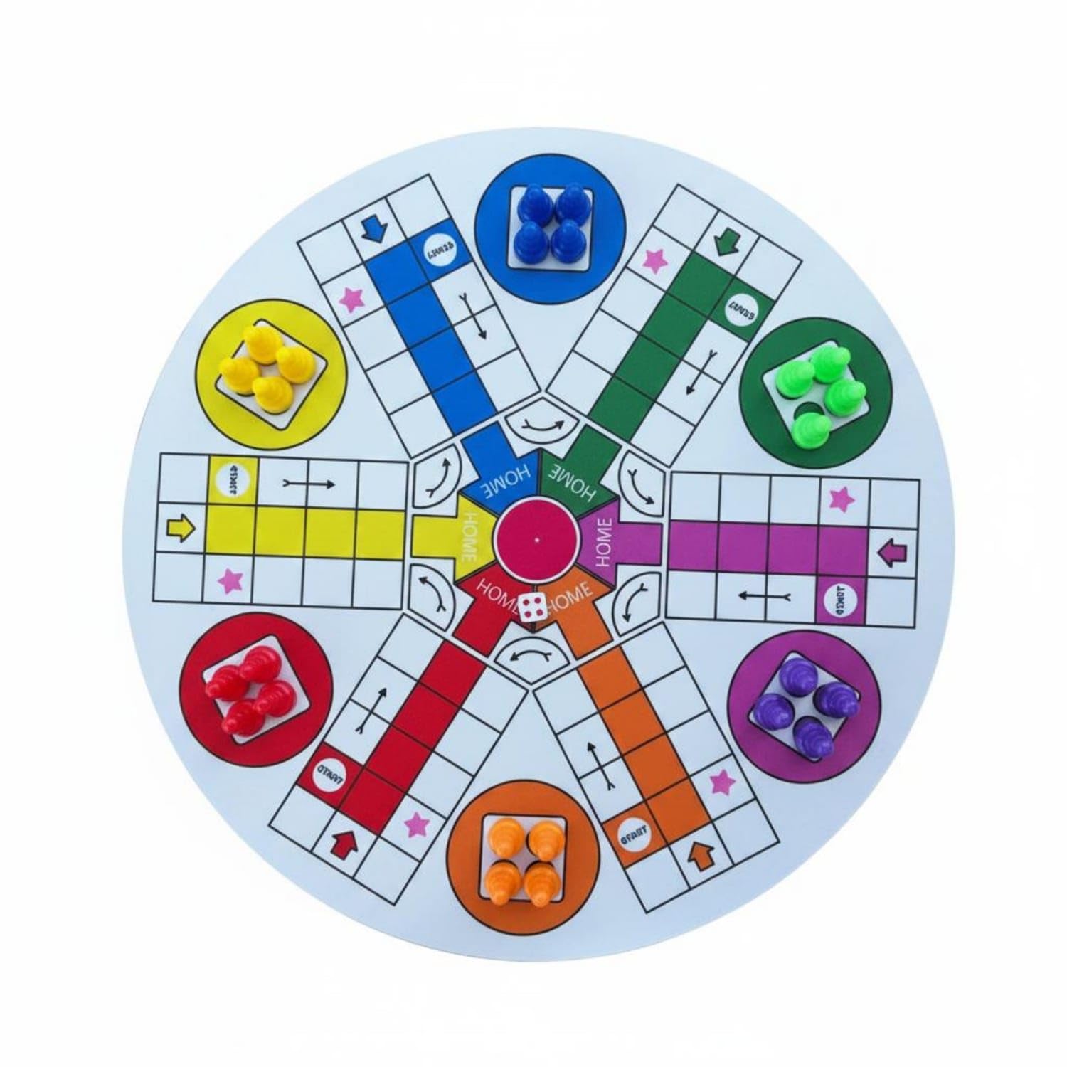 Skill Development 6 Player Ludo Board for Adults, Party, Gatherings, 23-16mm-image-11