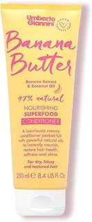 Umberto Giannini Banana Butter Nourishing Superfood Conditioner, Vegan & Cruelty Free Moisturizing Formula for Dry, Textur...