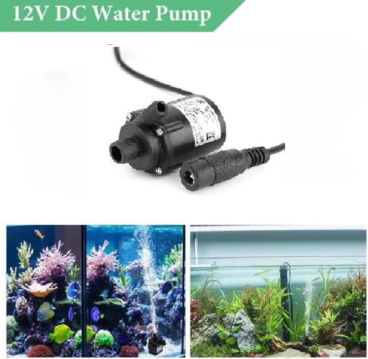 Pompe à Eau 12V Submersible Sans Balais - Silencieuse, Économique, Pour Aquarium, Fontaine Ou Refroidissement Solaire