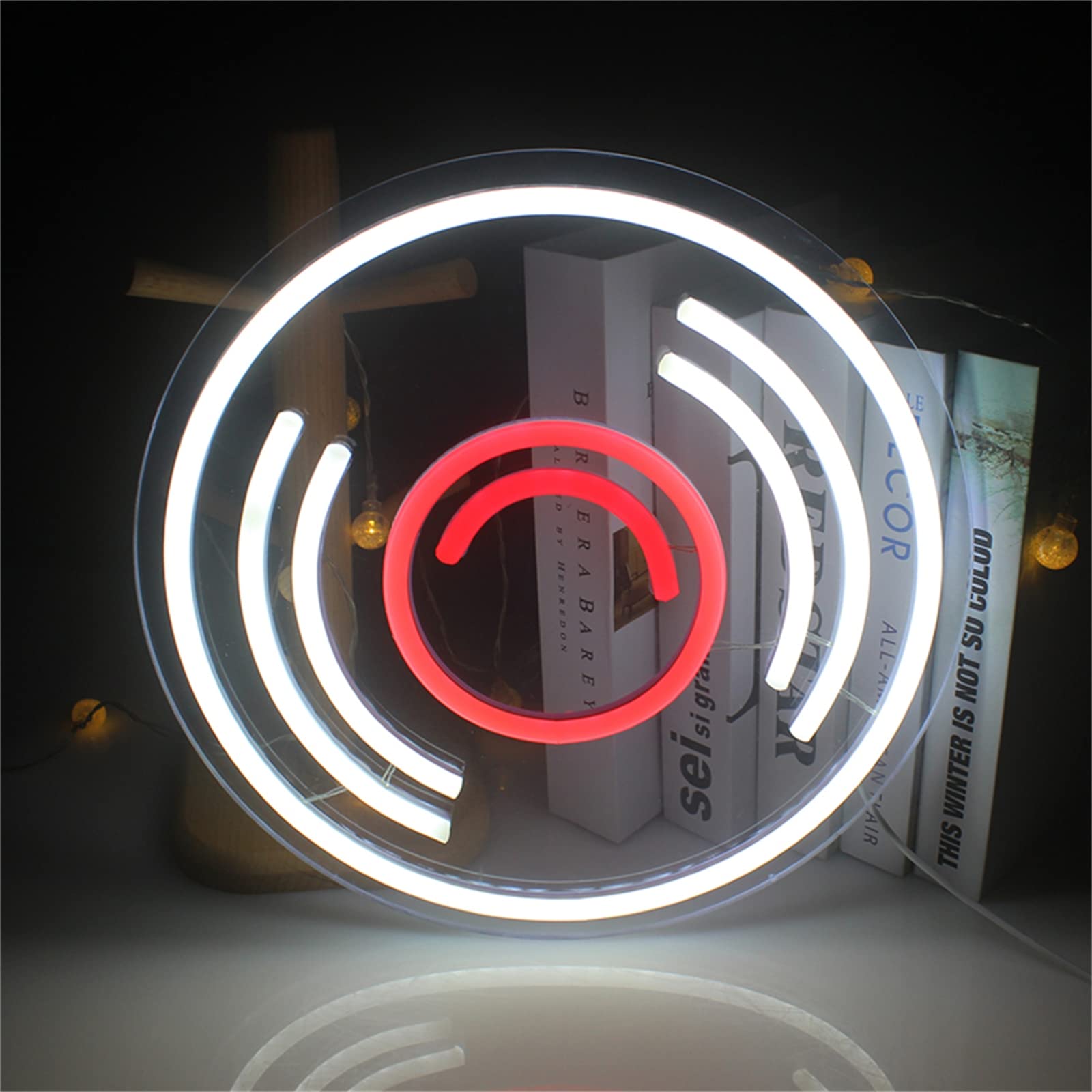 Insegne al Neon a LED Illuminazione CD Record Wall Hanging Art Lampade notturne Insegne al Neon Personalizzate Negozio Music Bar Music Room Decor Alimentato Tramite USB