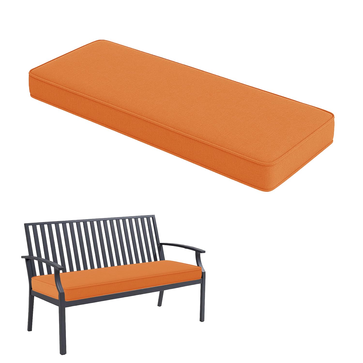 Coussin de banc respirant et antidérapant avec mousse haute densité