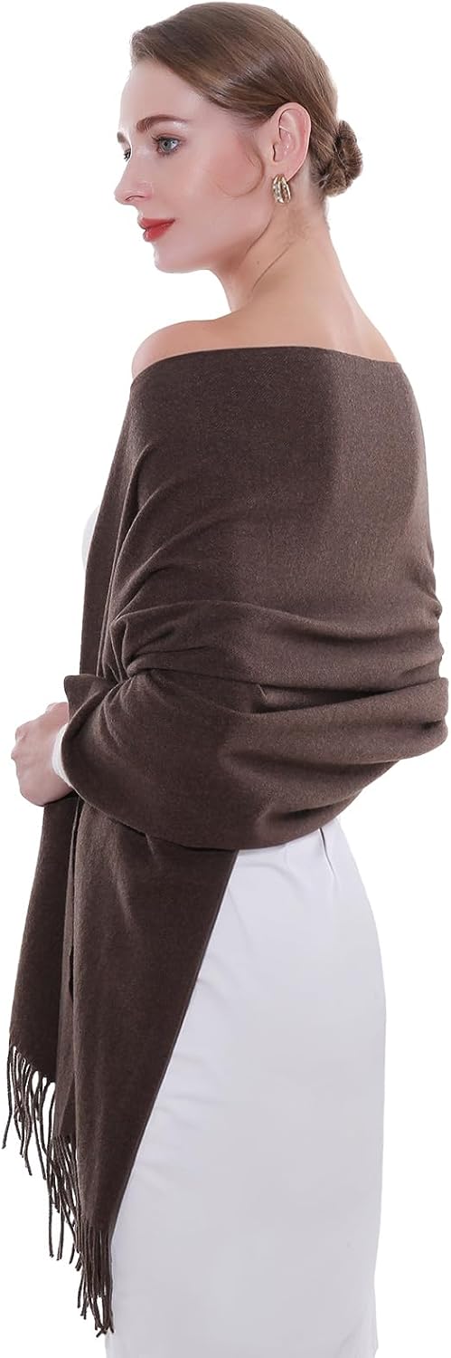 SWAT PANY Winter Scarfs for Women Pashmina Shawls and Wraps for Evening Dresses Warm Shawl Wraps for Women Weddings - Image 2