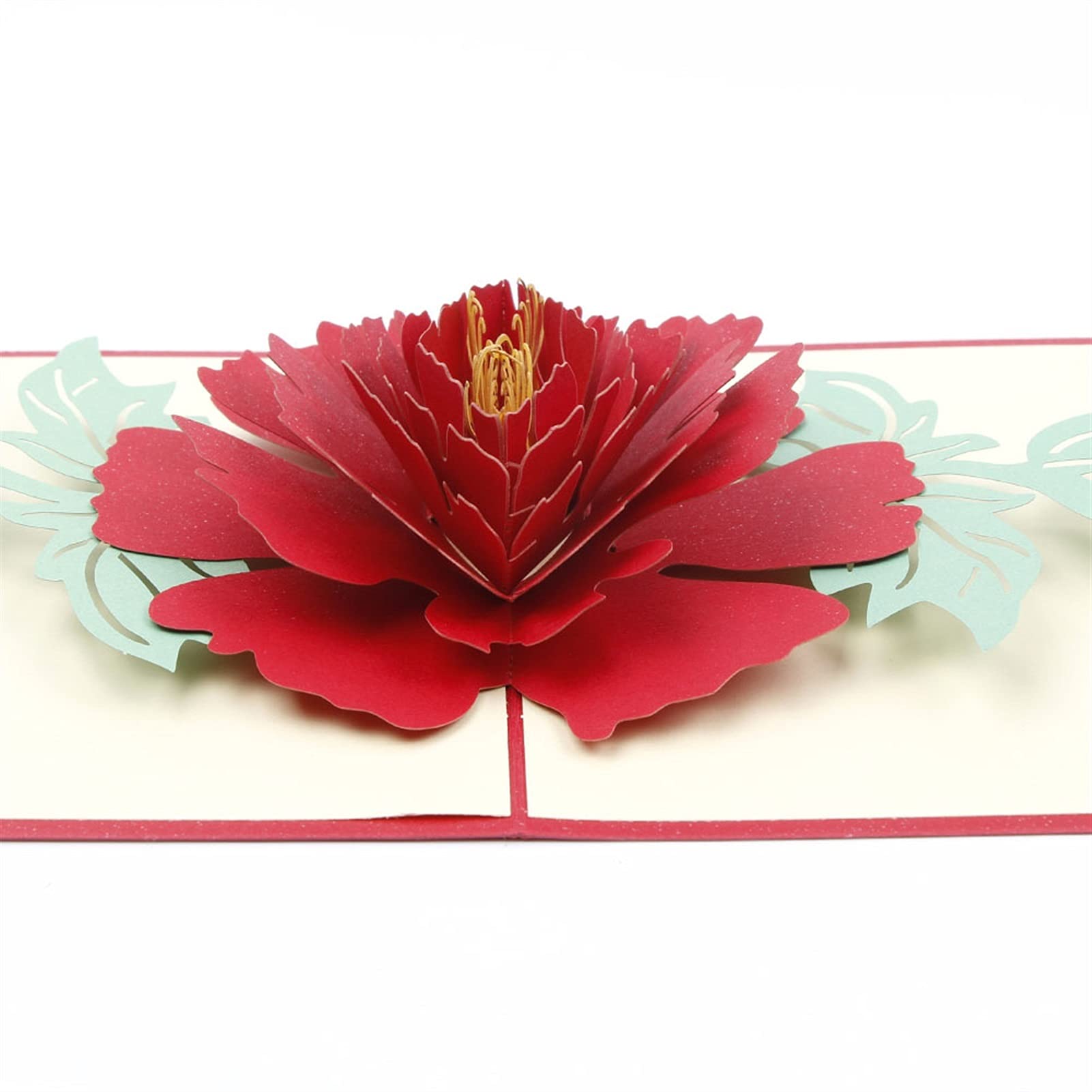 Carte de mariage 3D Pop Up Cartes de voeux Pivoine Anniversaire Carte postale Saint Valentin Noël Thanksgiving Cadeaux Cartes d'invitation Cartes d'anniversaire Cartes de voeux Invitations ( Couleur :