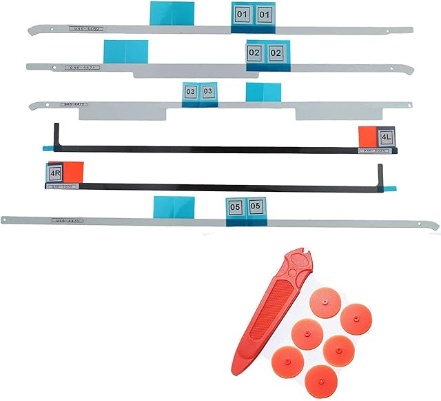 THE TECH DOCTOR Replacement LCD Display Adhesive tape Strips For Apple iMac 21.5" A1418 (Late 2012, Late 2013, Mid 2014, 2015, Retina 4K Late 2015 mid 2017) - Professional Repair Kit