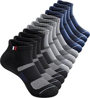 Men's Ankle Socks, Cushioned Breathable Sports Socks with Arch Support, Reinforced Heel & Toe, Low Cut Performance for Running, Gym Price in India