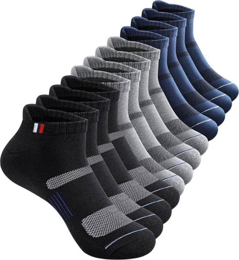 bindian Men's Ankle Socks, Cushioned Breathable Sports Socks with Arch Support, Reinforced Heel & Toe, Low Cut Performance for Running, Gym-picture-33