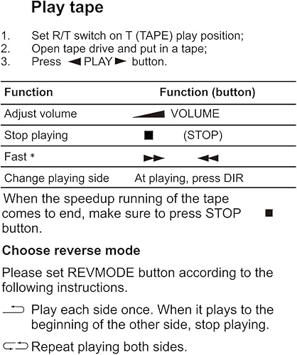 Miniatura 7 de Reproductor de casete retro, grabadora de casete de radio AM FM portátil Batería 2AA o suministro de CC, con altavoz para auriculares Jack Reloj