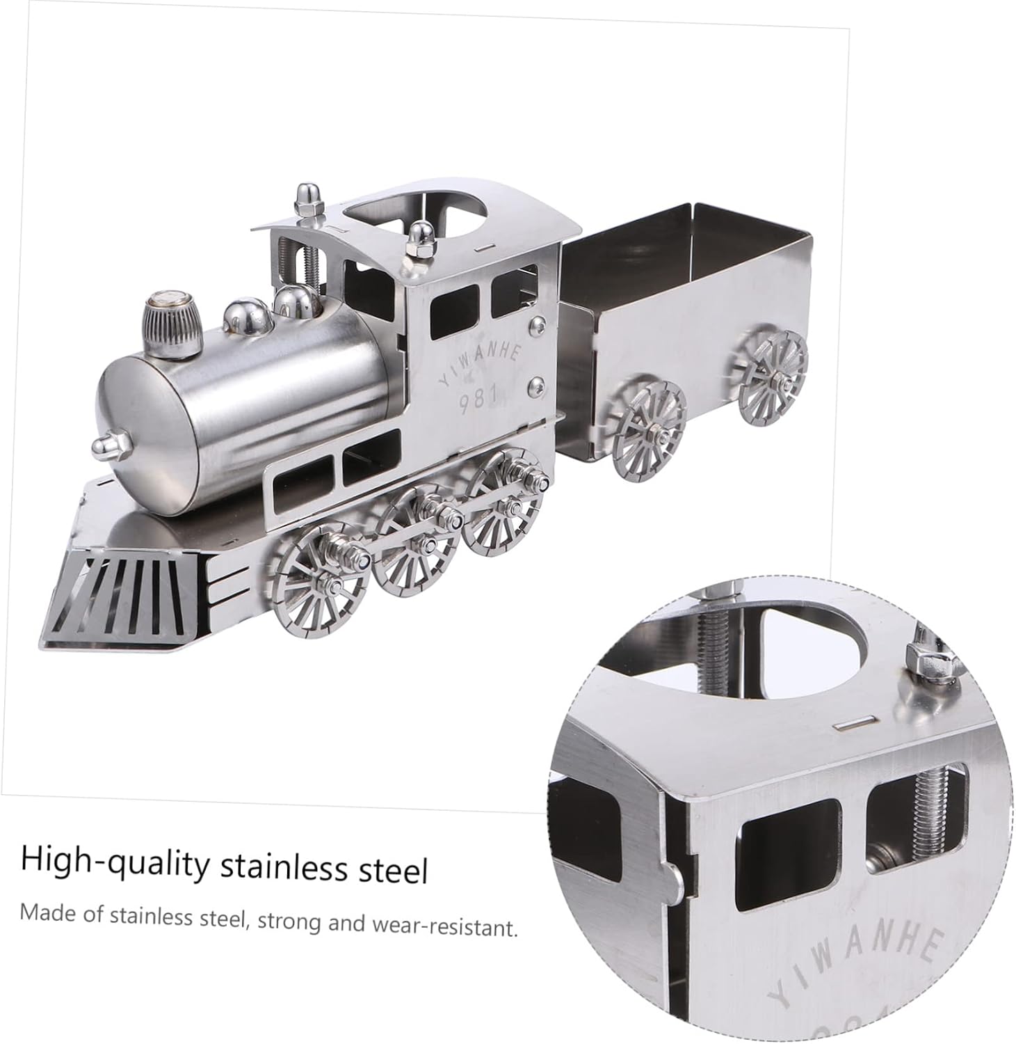 Steam Locomotive Train Model Train Ornament for Boys and Girls Steampunk Decor for Home Office
