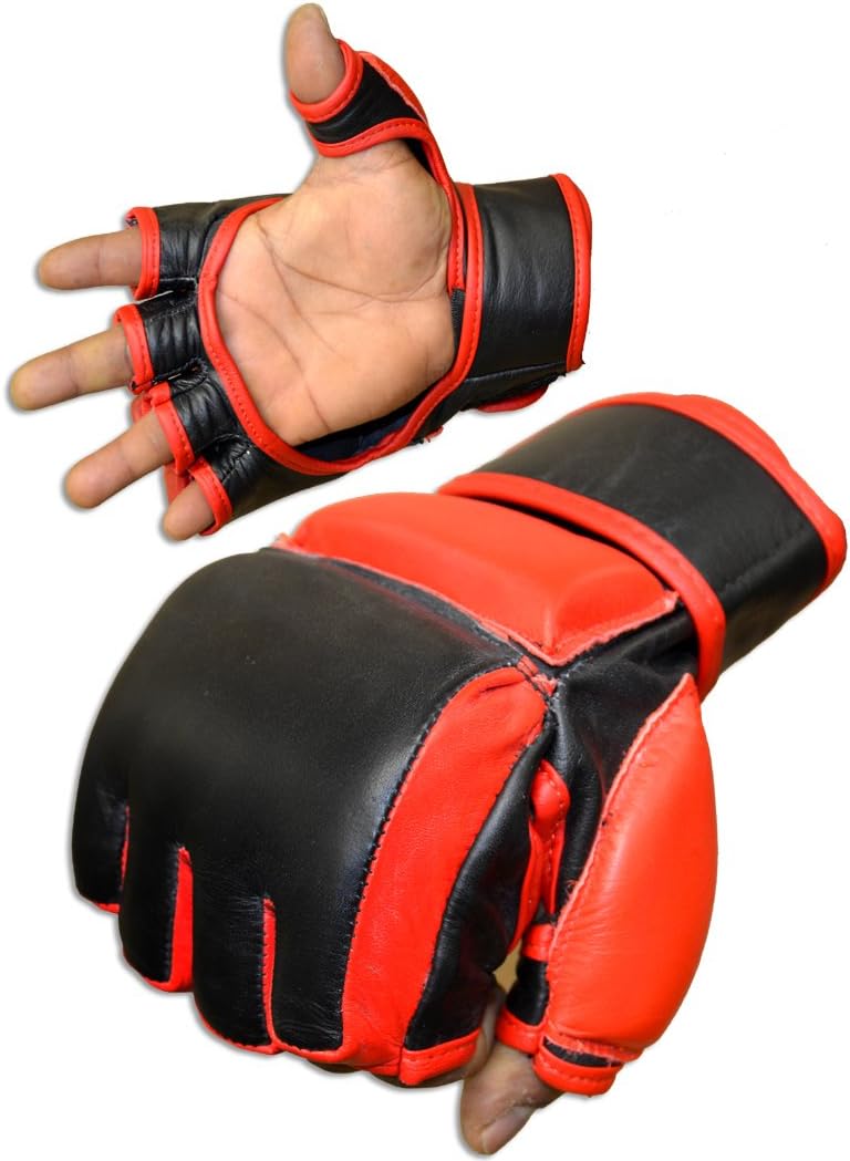 MMA Leather Maximum Safety Sparring Gloves