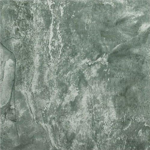 PowerSellerUSA Marble Green & Gray Marble Vinyl Floor Tiles Self Stick Peek Flooring 12'' x 12'' 4-Pack (80 Pieces)