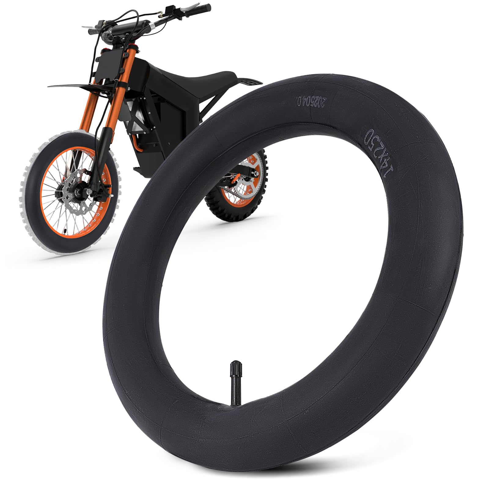 Electric Dirt Bike Tyres Front Inner Tube for Tuttio Soleil01 E-Bike Thickened 14 inch Tire Tube Wheel