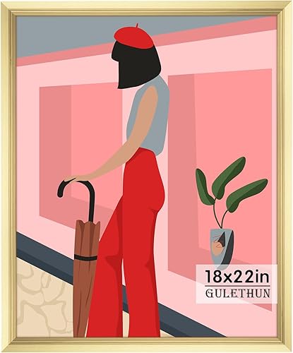 Vista 126 de GULETHUN Marco de fotos de 24 x 36 pulgadas, marco para póster blanco, decoración del hogar, marcos naturales de galería, formato horizontal