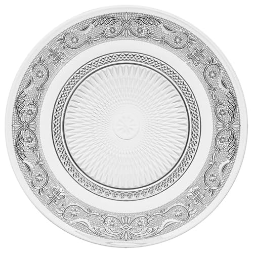 Secret de Gourmet - Lot de 6 Assiettes Plates Renaissance 25cm Transparent