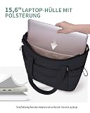Damska 2-częściowa torba typu tote z zamkiem błyskawicznym, pojemna na laptopa 15,6 cala i kieszeń na butelkę 40 uncji (1,18 l), torba do pracy na uniwersytecie w podróży i na zakupy (model z patentem