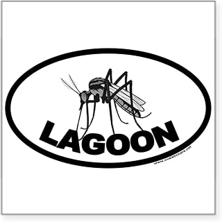 CafePress Mosquito Lagoon Euro Style Oval Sticker Square Bumper Sticker Car Decal