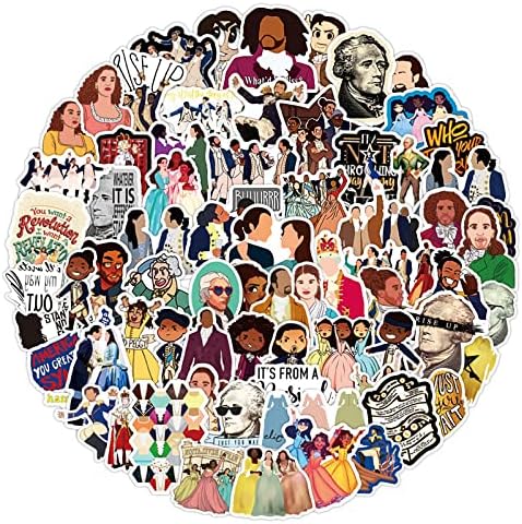 Famous Musical of Hamil-ton 50 Pcs Stickers Pack,Waterproof for Laptop Decal,Laptop Hydro Water Bottle Car Cup Computer Guitar Skateboard Luggage Bike Bumper - Image 3