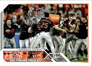 2023 TOPPS #112 BALTIMORE ORIOLES TEAM CARD BASEBALL OFFICIAL TRADING CARD OF THE MLB