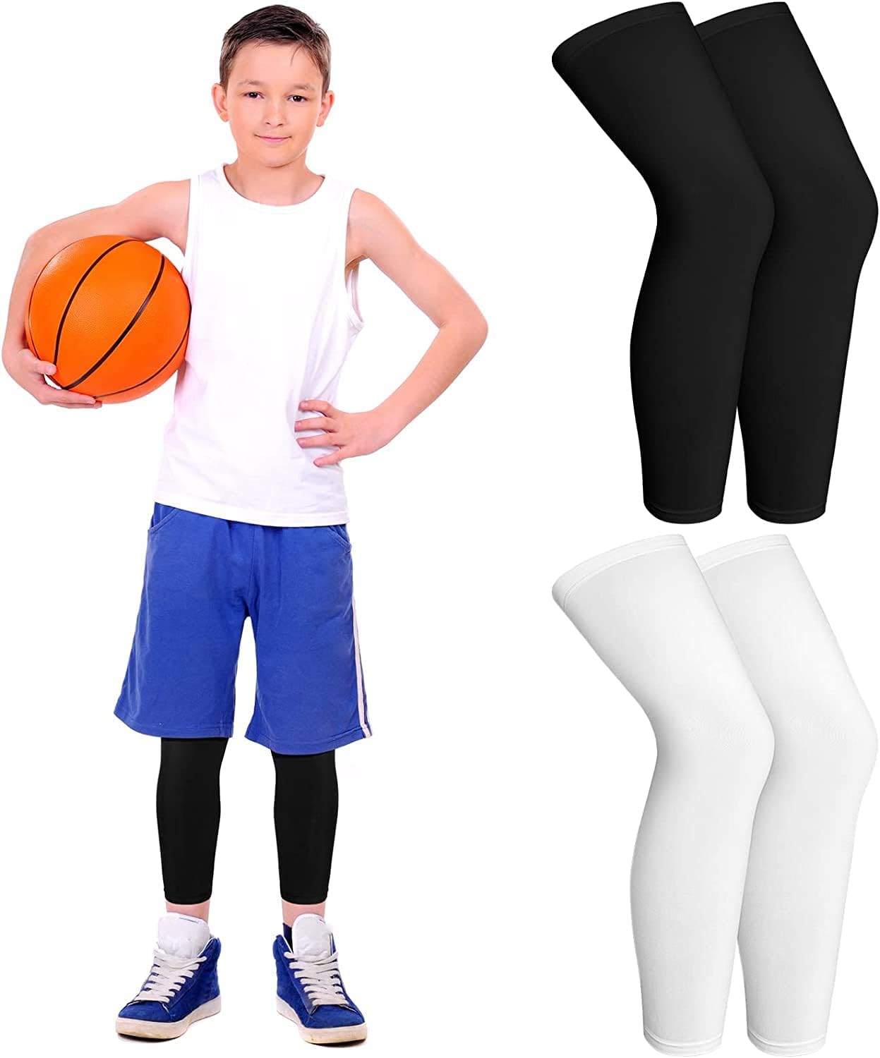 Arm Sleeve For Kids Toddlers Unisex Sports Compression Sun Protection UPF 50Cooling Tattoo Cover Up Cycling Cricket Riding Golf Football Running Winter
