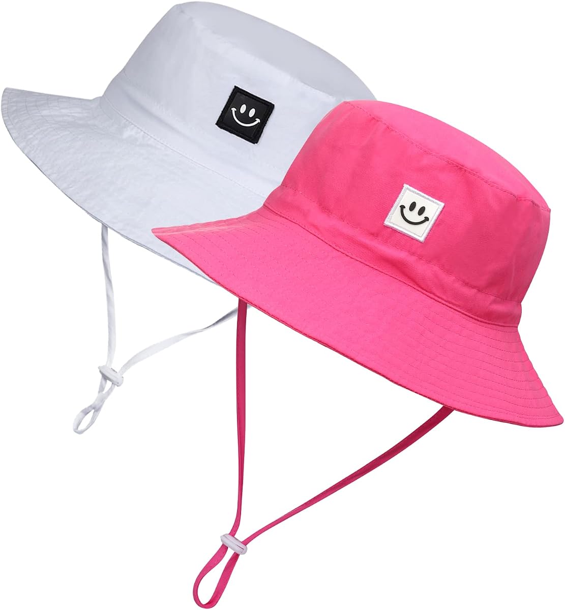 Baby Sun Hat Smile Face UPF 50+ Toddler Bucket Hat for Boys Girls 0-7 Years