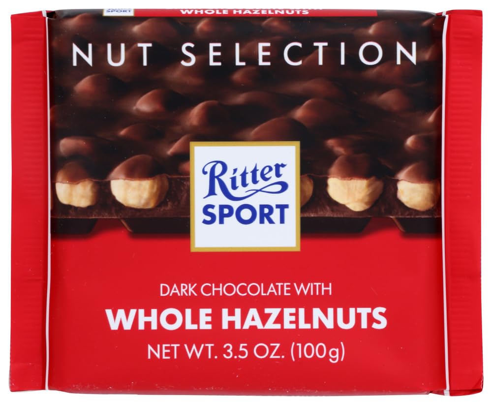 Ritter Sport Choc Bar Drk Whl Hzlnut