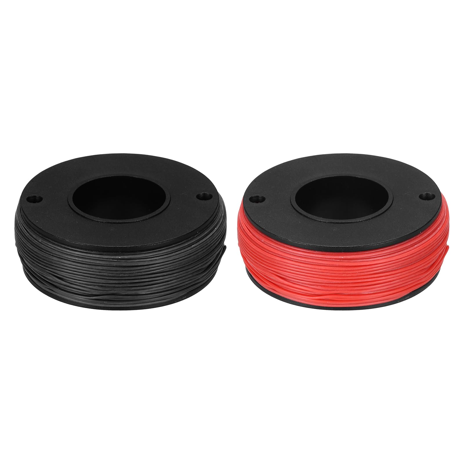 sourcing map 2pcs 30 AWG Silicone Electrical Wire Spool, 30 Gauge 45.7m/150ft Electrical Wires, 600V 200C Tinned Copper Stranded High Temp Battery Wire for Automotive, RV Inverter - Red & Black — image 1