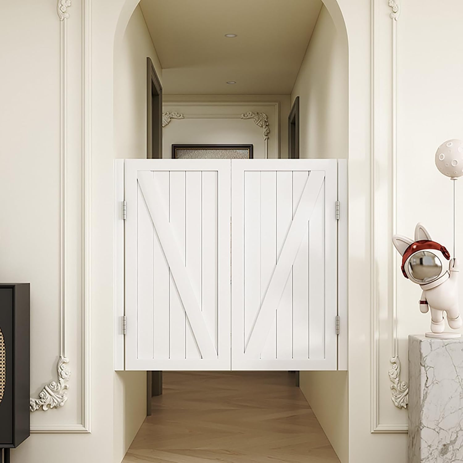 モダンスタイルのヒンジ付きスイングドア、カフェドア カフェスイングドア、ハーフウエストカフェドア木製ドア、キッチン、出入り口、サルー