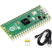 Pre-soldered Raspberry Pi Pico 2 microcontroller board based on Raspberry Pi RP2350 microcontroller chip with dual core and dual architecture design runs at up to 150 MHz with header