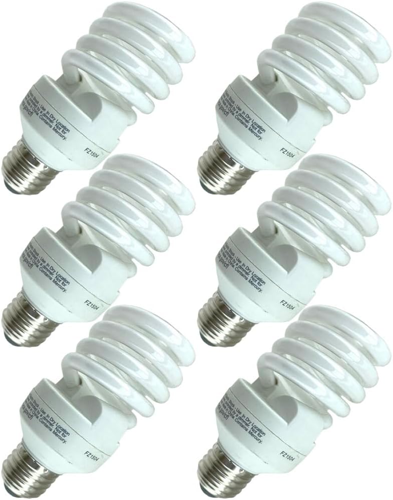 Replacement for Sylvania 26928, CF23EL/MICRO/835, 23 Watt, Spiral Compact Fluorescent Light Bulb (6 Pack)