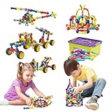 Huaker 125piece Kids Building Toys +88 Piece Magnetic Building Blocks for Kids Age 4-12 Years Old Ch