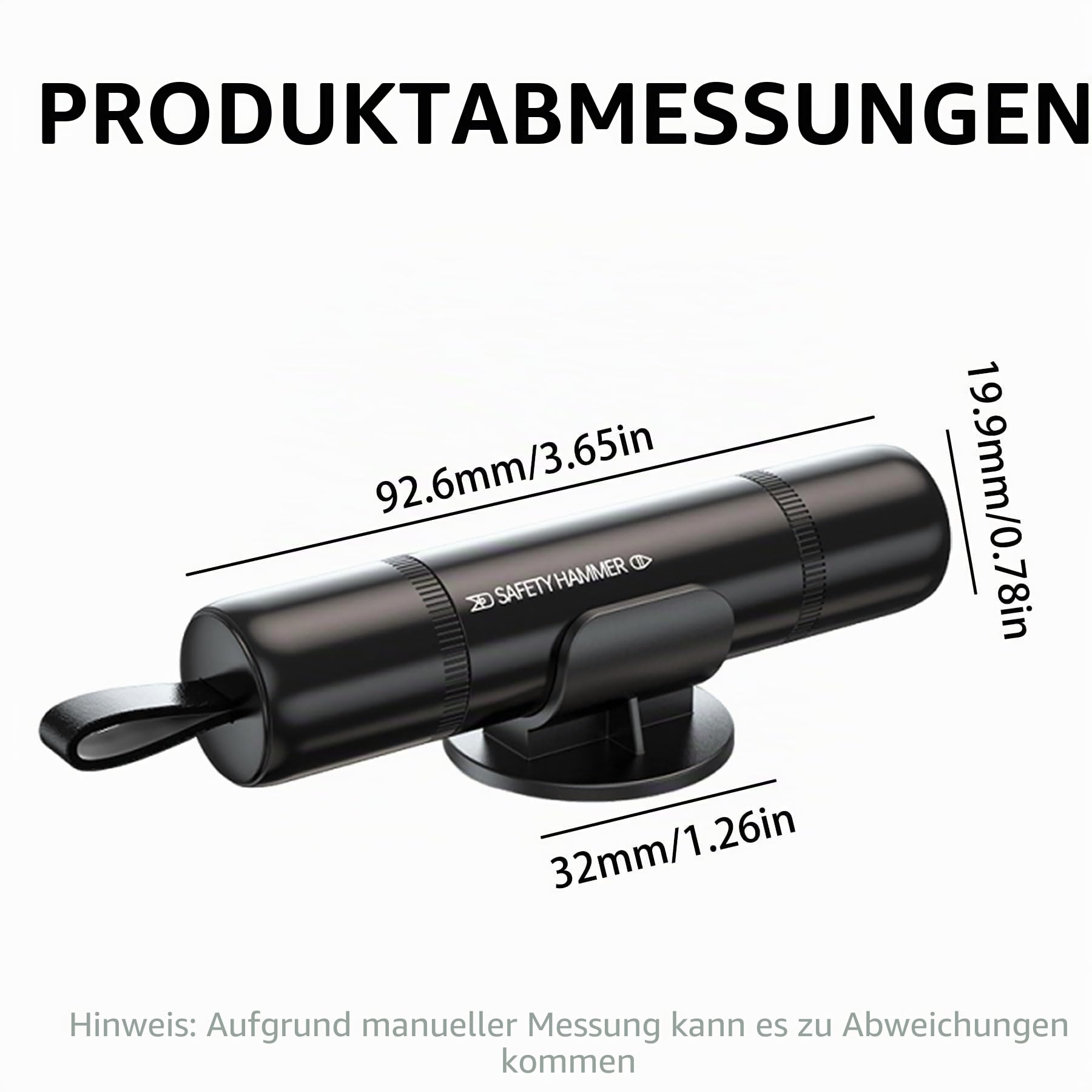 2 Stück Gurtschneider Notfallhammer 2 in 1, Auto Sicherheitshammer, Glasbrecher Auto Essentials,Notfallhammer fürs Auto,Bus (Schwarz + schwarz)