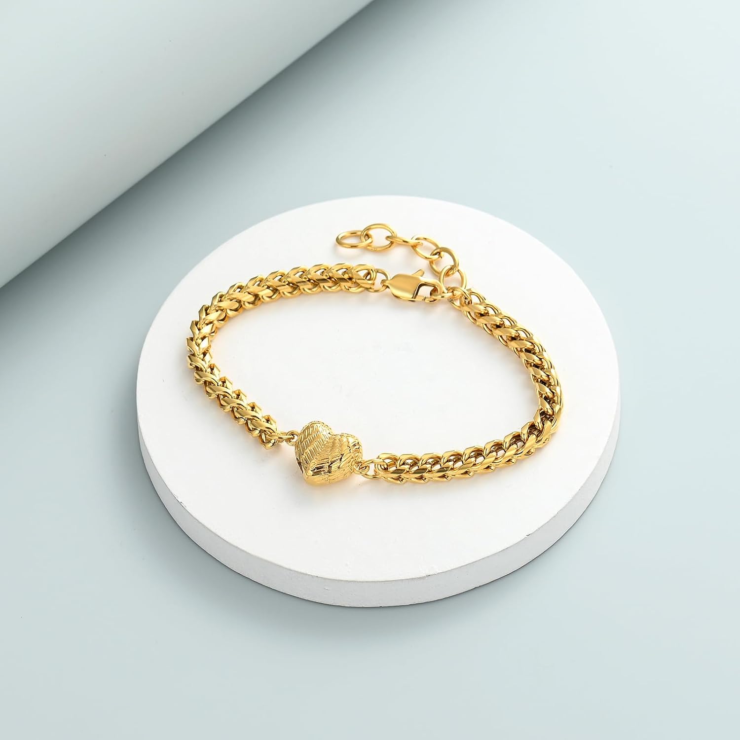 Imrsanl Heart Urn Bracelet for Ashes for Women Stainless Steel Angel Wings Cremation Bracelets Keepsake Human Pet Funeral Memorial Jewelry - Image 3