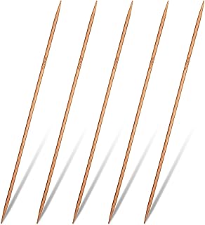 5 Pcs Bamboo Double Pointed Knitting Needles 10“(25cm) Size US 6 (4mm) Sweater Stitching Needles for Handmade Creative DIY Knitting Craft Yarn