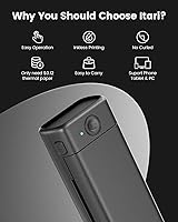 Vista 14 de Itari Impresora portátil, impresora sin tinta M08F, impresoras portátiles Bluetooth inalámbricas para viajes, compatible con impresora térmica