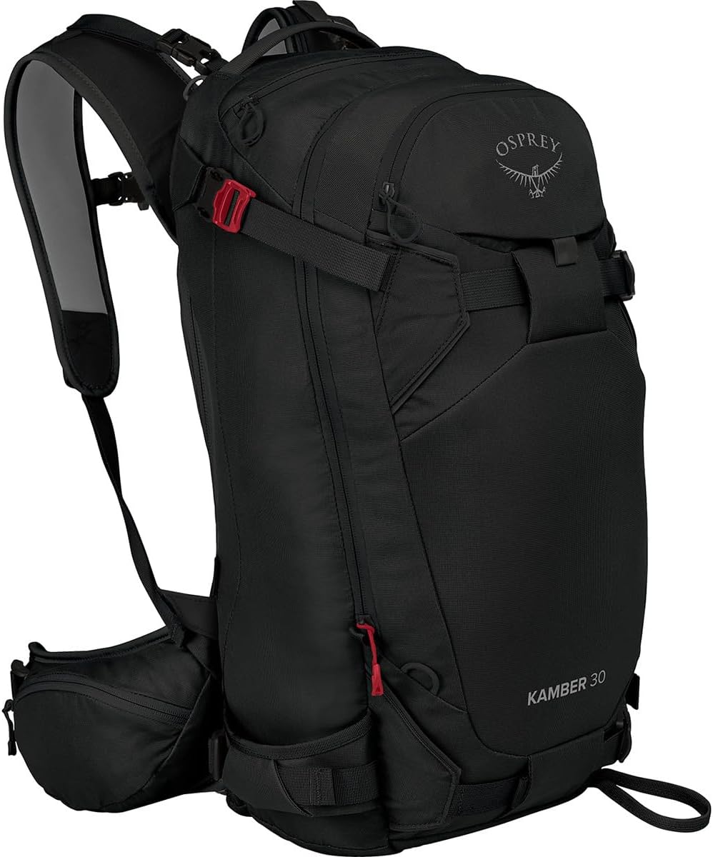 Osprey Kamber 30L Men's Backcountry Ski and Snowboard Backpack, Black