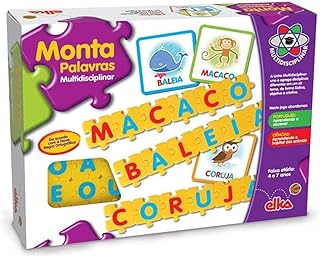 Brinquedo Pedagógico Monta Palavras, Elka, Multicor