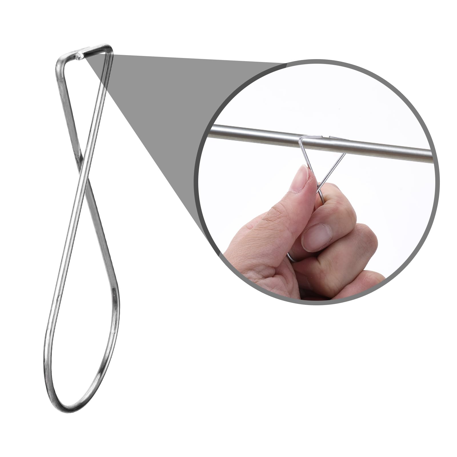 Ganci Da Soffitto A Clip, 50 Pezzi, Acciaio – Installazione Senza Danni, Per Controsoffitti E Griglie, Argento