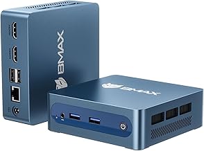 ミニpc【2026超高コスパ·デュアルスロット SATA/NVMe両対応】mini pc Win11/Linux 自動調整冷却ファン Bmax ミニpc 4K×2画面出力 Celeron J3355 最大2.5GHz 動作より安定 ミニバソコン 高速LAN 6GB+128GB 小型pc WIFI5/BT5.0 USB3.0×2 小型パソコン CMOSクリア Vesaマウント 企業・学習
