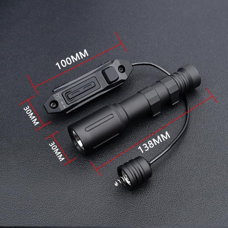 QIRUIMY Tactique M300 M600 Bouclier de Protection de Lampe de Poche Armes Scout Diffuseur de Lampe de Poche 25,4 mm Filtre Housse de Protection pour Lampe de Poche