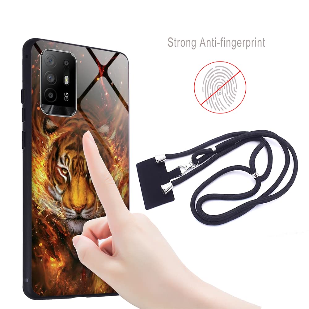Custodia WEIOU Per VIVO Y76 5G – Cover Posteriore In Vetro Temperato 9H Con Bordo TPU, Design Sfumato, Antiurto - 4