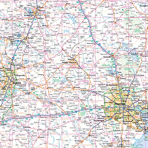 Rand McNally Easy to Read: Texas State Map